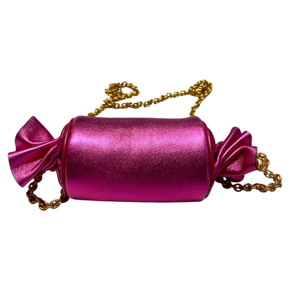 KATE SPADE GALA METALLIC LEATHER MINI SWEET TREATS CROSSBODY - Picture 6 of 6